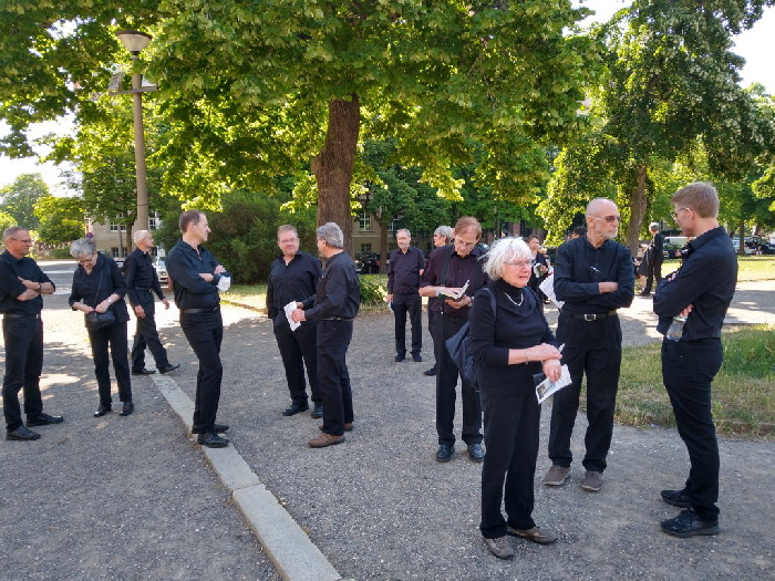 Vor dem Konzert in der Michaeliskirche
