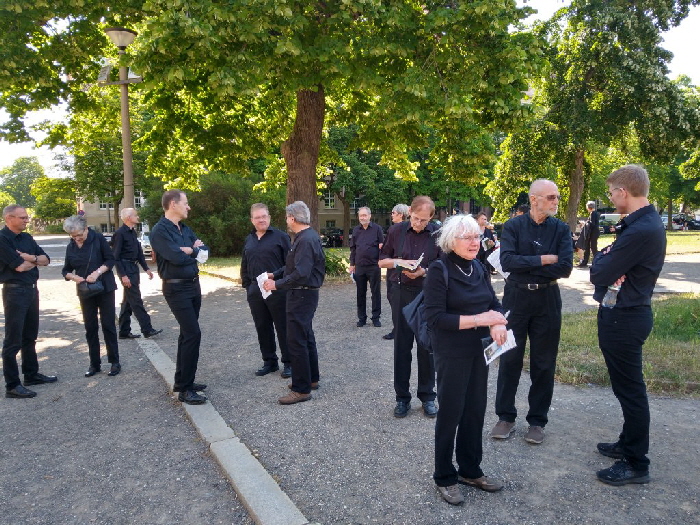 Vor dem Konzert in der Michaeliskirche