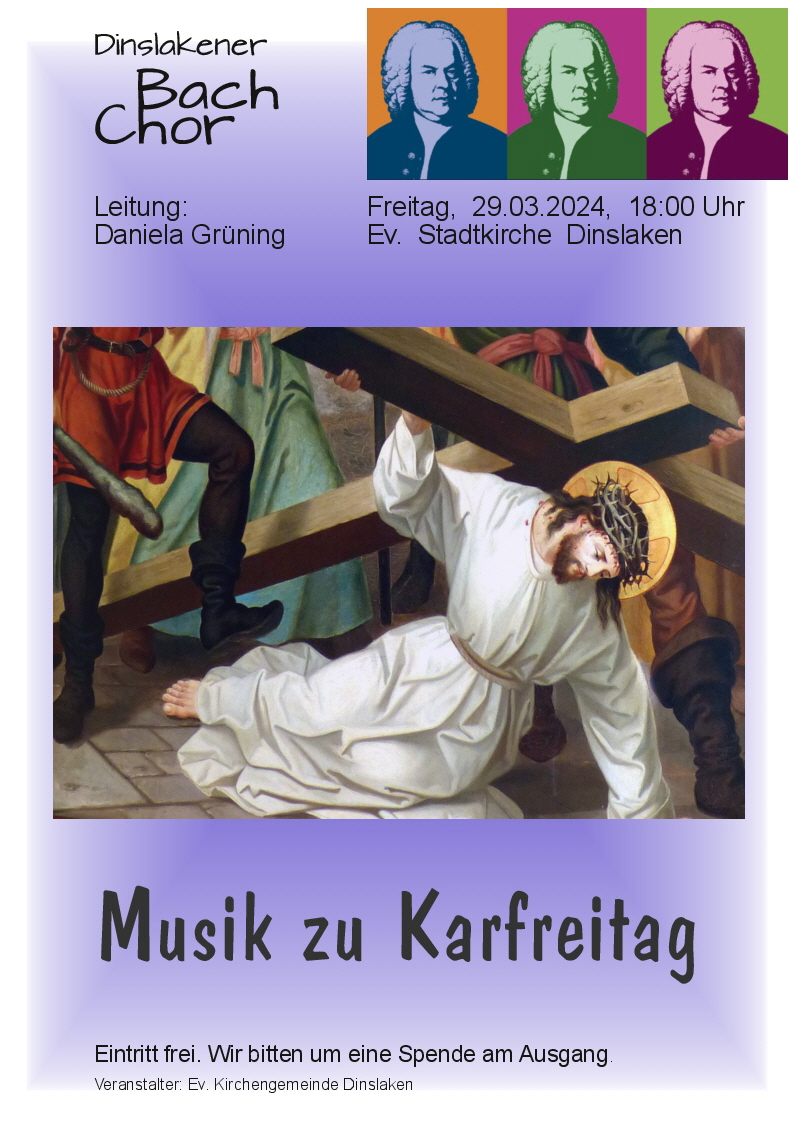 Musik zu Karfreitag V41 Plakat